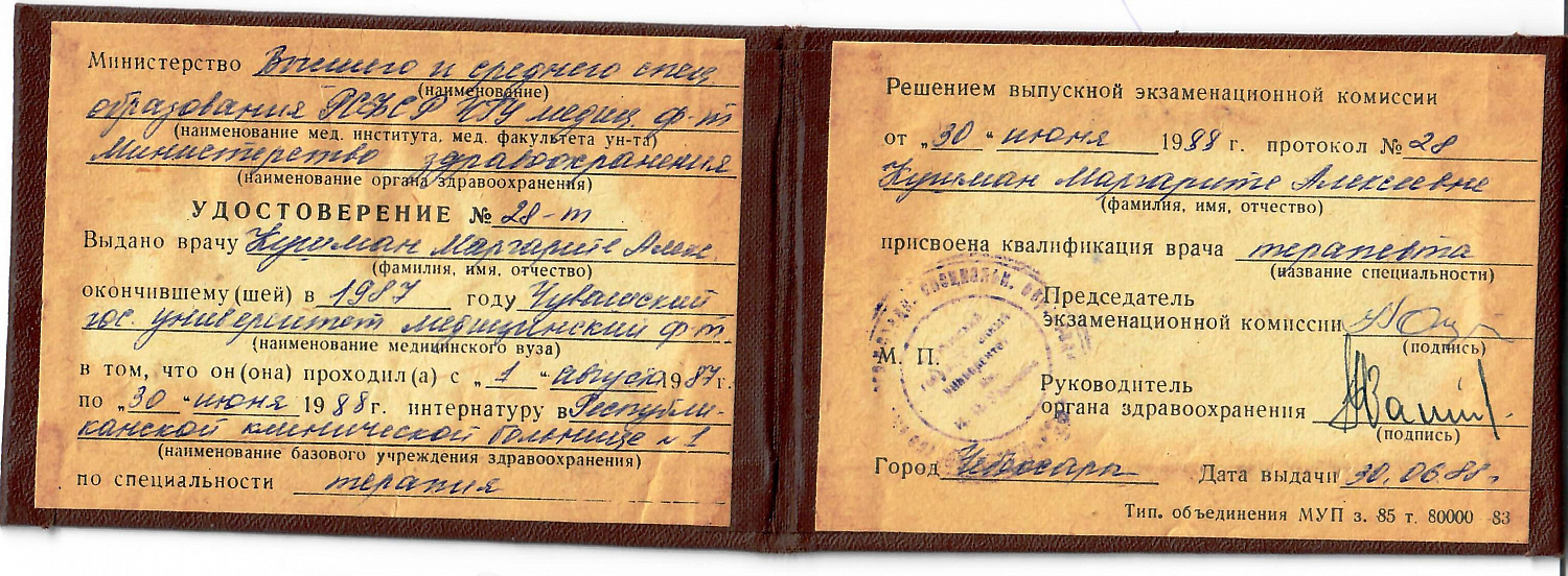 Кушман Маргарита Алексеевна