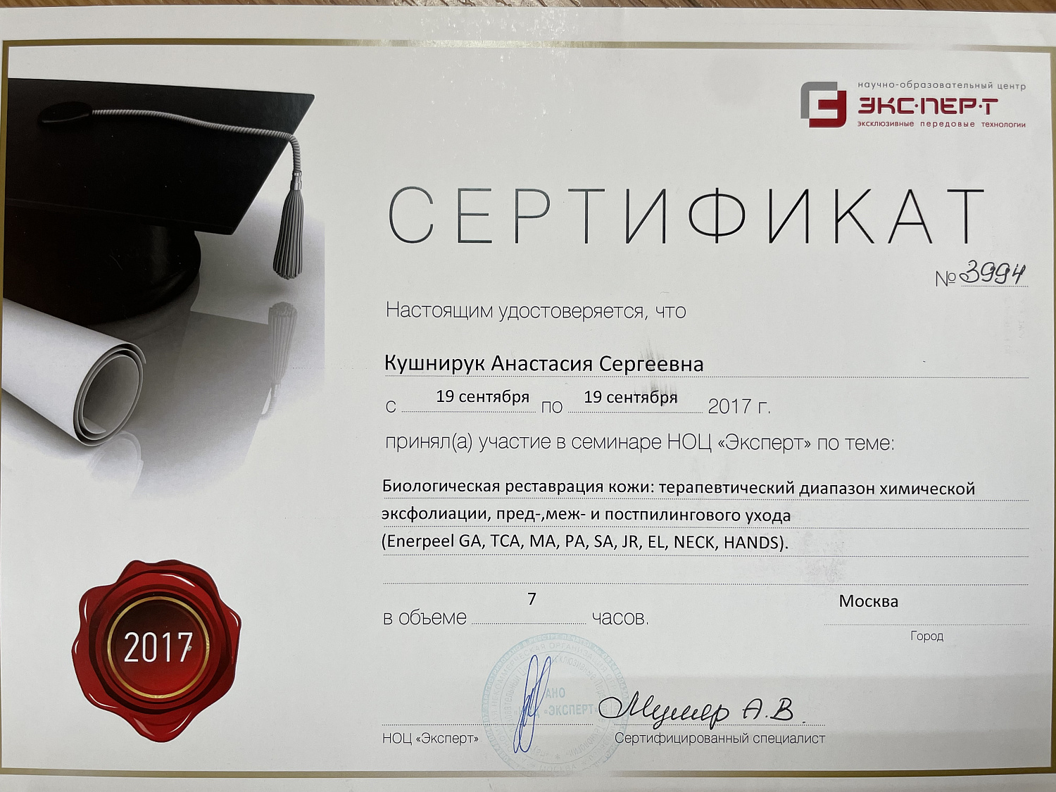 Кушнирук Анастасия Сергеевна