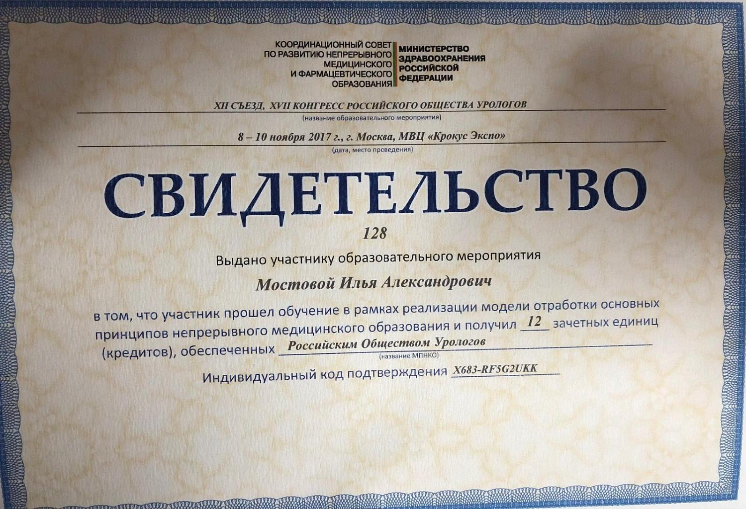 Мостовой Илья Александрович